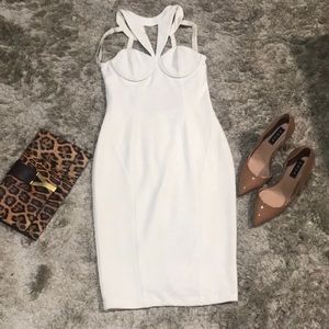 White Cocktail Dress by Misha Collection